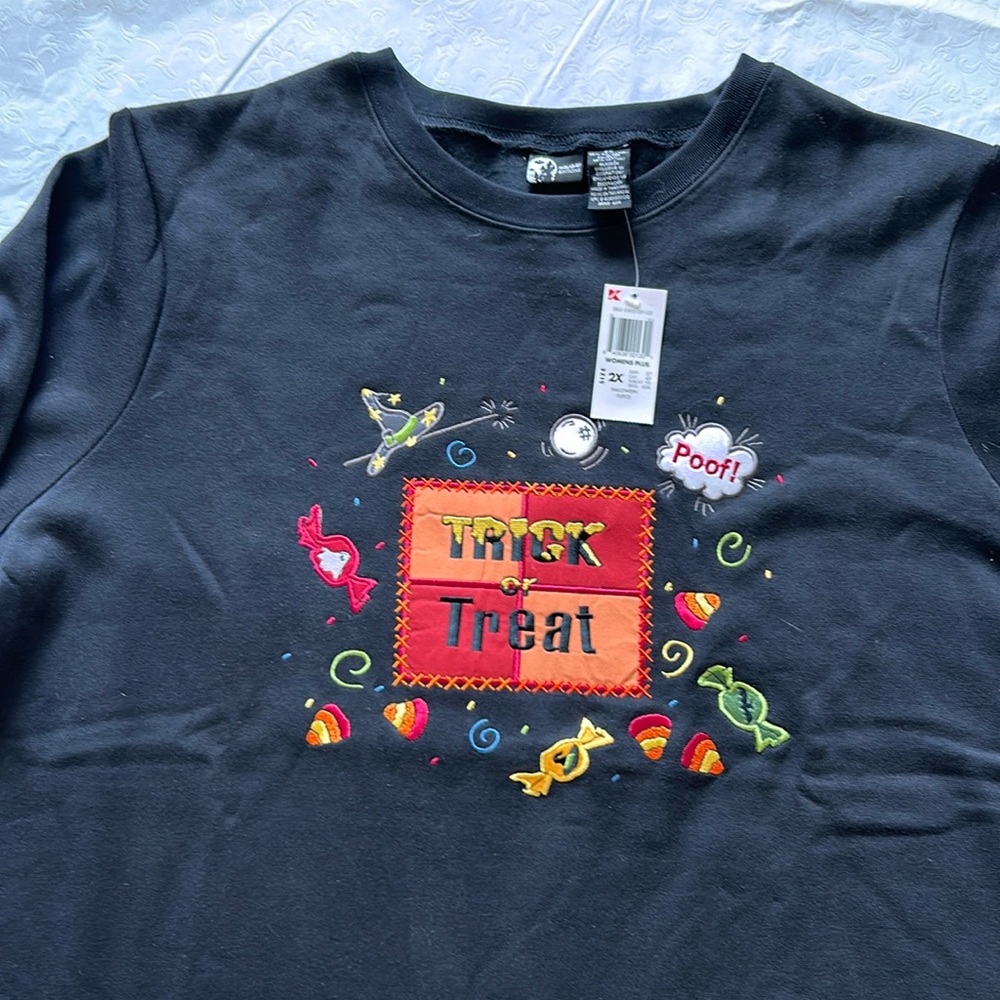 Holiday Editions Halloween Sweatshirt Size 2X